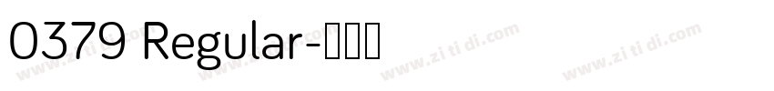 0379 Regular字体转换